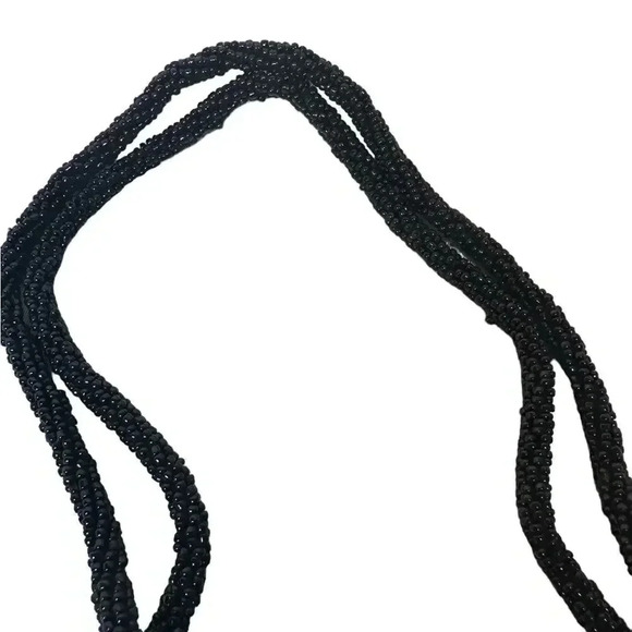 Beaded Linea Pelle evening Bag with beaded handle - Picture 6 of 9